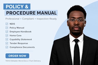 write ndis capability statements, policies and procedures manual