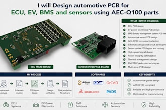 design design automotive pcb for ecu, ev, bms and sensors using aec q100 parts