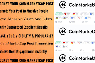 do coinmarketcap post marketing for real engagement and go viral