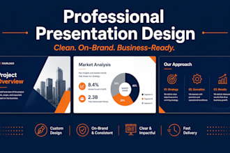 design a professional presentation for your business using canva