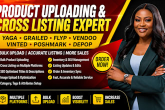do bulk product cross listing on yaga grailed flyp vendoo vinted poshmark depop