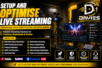 setup streaming server, obs studio, rtmp, ffmpeg and m3u8 live system