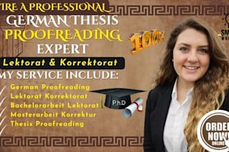 proofread your german essay, thesis, bachelor, master, korrektorat, lektorat