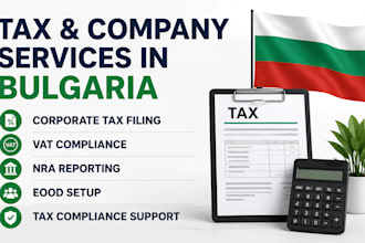 handle corporate tax filing in bulgaria, vat compliance, nra reporting and eood