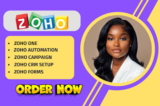 zoho crm setup zoho one zoho campaign zoho book zoho bigin forms and automation