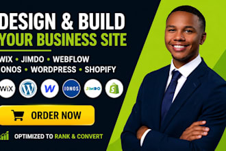 design jimdo wix webflow website redesign landing page seo expert business