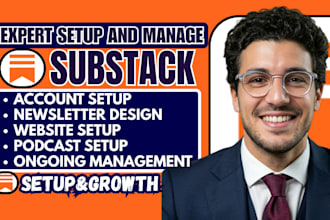 setup substack account design substack newsletter design beehiive website fully