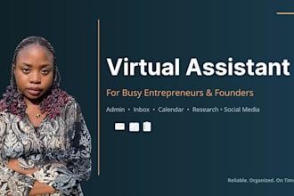 be your virtual assistant for busy entrepreneurs