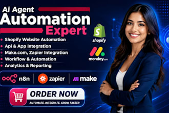 n8n shopify make com automation shopify woocommerce n8n ai agent shopify website
