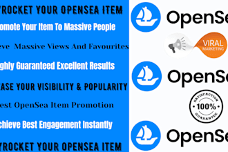 do opensea item marketing for real engagement and go viral