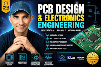 do electronic engineering design, robotics, pcb layout, arduino esp2