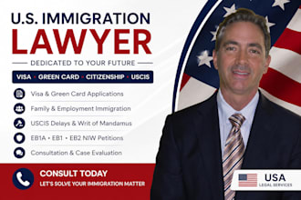 be your immigration lawyer for green card, citizenship, and visa applications