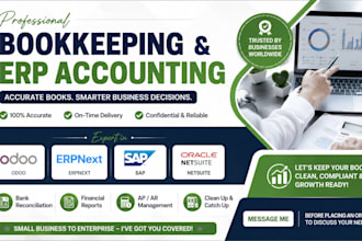 do bookkeeping and erp accounting in odoo erpnext sap and netsuite