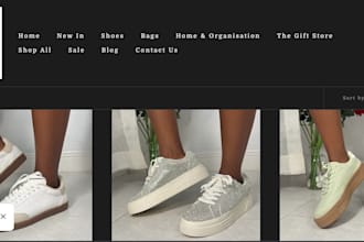 design a shopify sneaker store, sneaker website, and sneaker reselling website