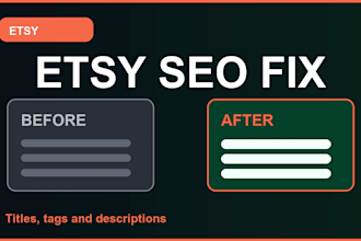 optimize etsy SEO titles tags and descriptions