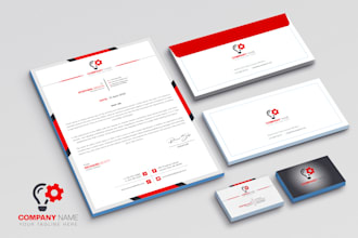 design professional business card, letterhead and stationery kit