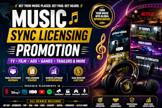 promote your music for sync licensing TV film ads game sync and media placement
