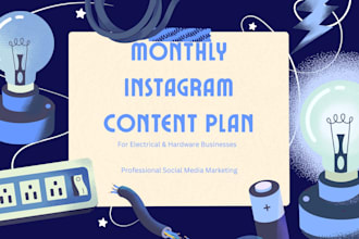 monthly instagram content plan for electrical and hardware businesses