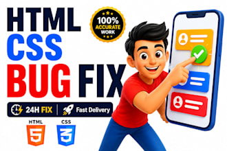 edit HTML CSS and update website content professionally