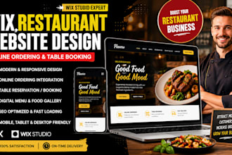 create a modern wix restaurant website with menu and reservation
