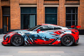 do car warp design, all car design, racing car warp design
