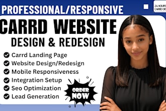 carrd website redesign carrd landing page design carrd website development carrd
