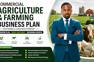 write commercial agriculture farming business plan for farm livestock startup