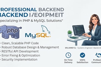 be your backend web developer in PHP and mysql