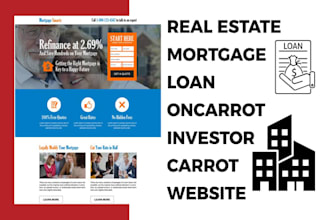 design mortgage real estate mortgage loan oncarrot investor carrot leads website