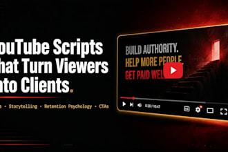 write youtube scripts with hooks, storytelling and ctas for coaches