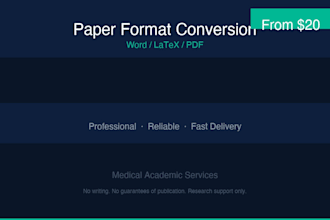 convert your academic paper between word, latex, and PDF with table and equation