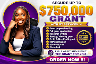 do nonprofit grant writing, research and write small business grant proposals