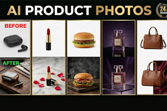 design realistic ai product images for amazon, shopify , ads