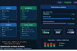 optimizaré tu base de datos y generaré consultas avanzadas