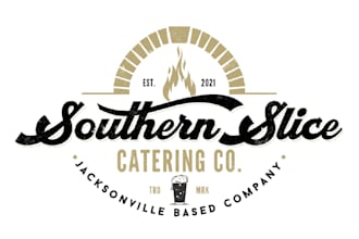 design a professional catering logo for food businesses