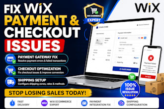 fix wix payment integration checkout and shipping issues