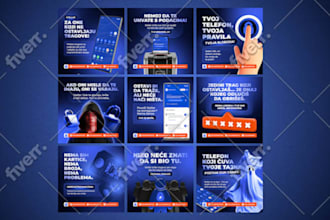 do stylish and modern instagram post design