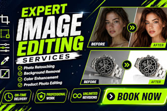 professional editing, retouching and background removal