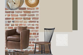 create a mood board and furnishings selection