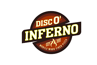 design top quality disco themed pizza food logo