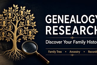 do professional genealogy and family tree research