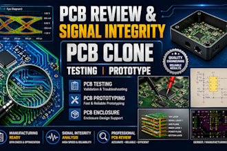 review pcb signal integrity pcb clone pcb testing pcb prototyping pcb enclosure
