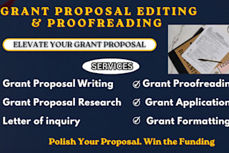 edit and proofread your grant proposal to make it compelling and funder read