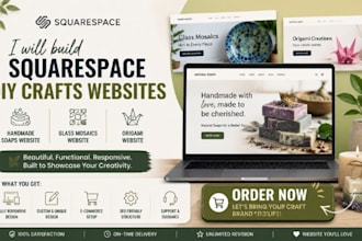 build squarespace diy crafts website handmade soaps website glass origami site
