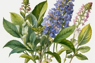 draw watercolor botanical illustration art