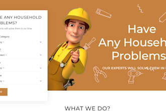 design handyman website, construction, renovation, hvac