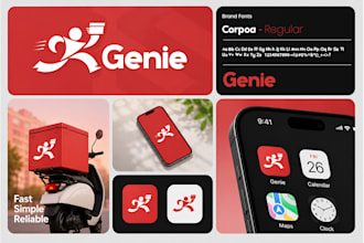 design logo and brand identity with full branding kit for your business