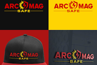 do modern workplace safety logo design for industrial businesses