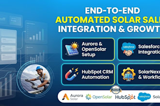 integrate aurora solar solarnexus opensolar salesforce solar sale CRM automation