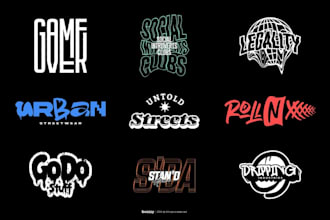 design exclusive urban logo for your streetwear brand
